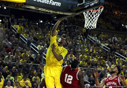 Michigan vs Indiana university basketball game 2013 photography by robbie small